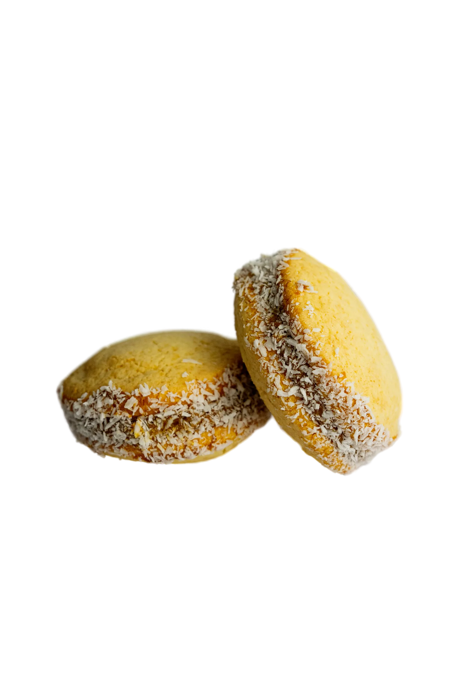 Alfajores con dulce de leche y coco